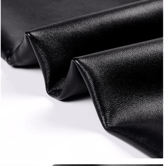 High Waisted Foux Leather Skinny Leggings - Picture 5 of 8